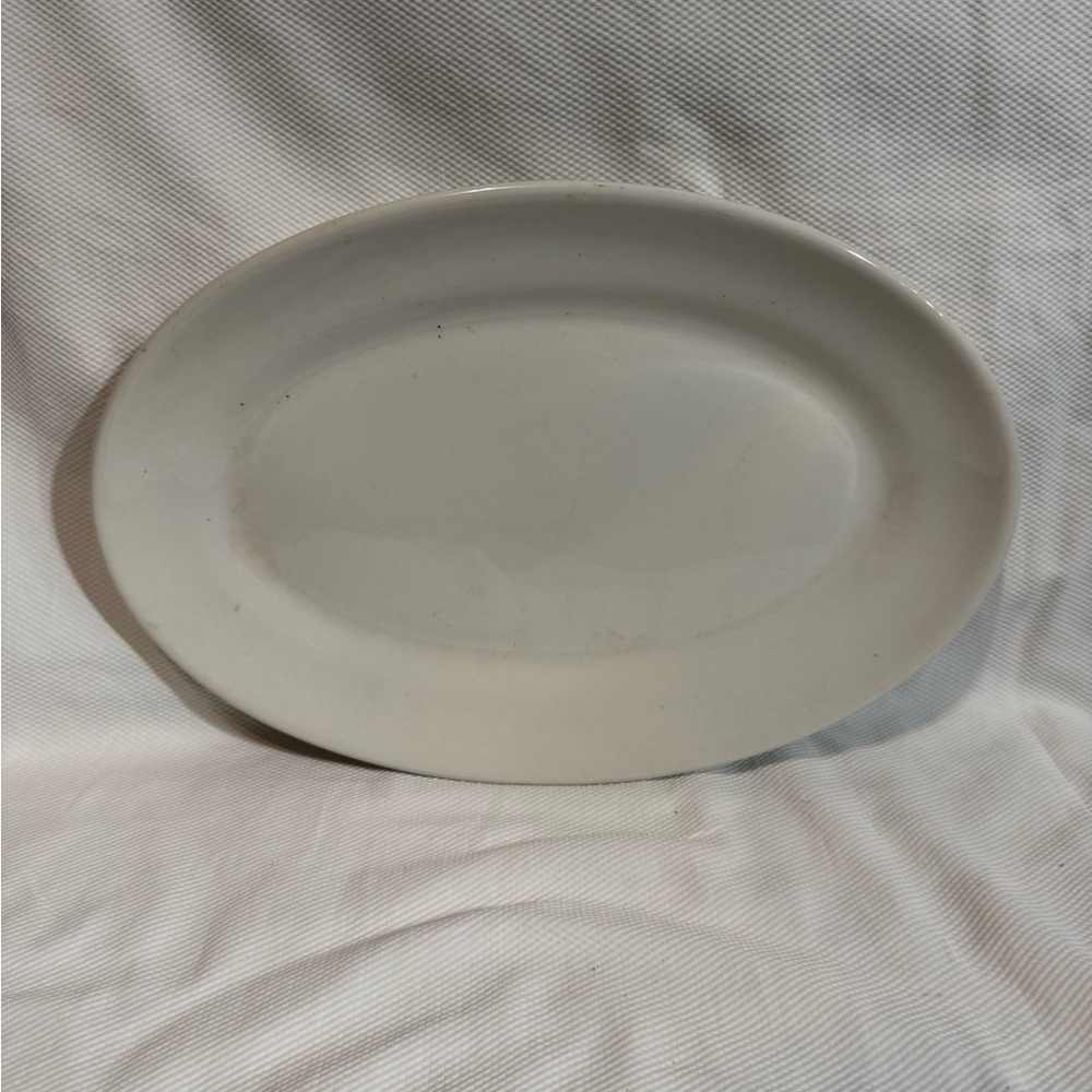 Oval White Ceramic Platter